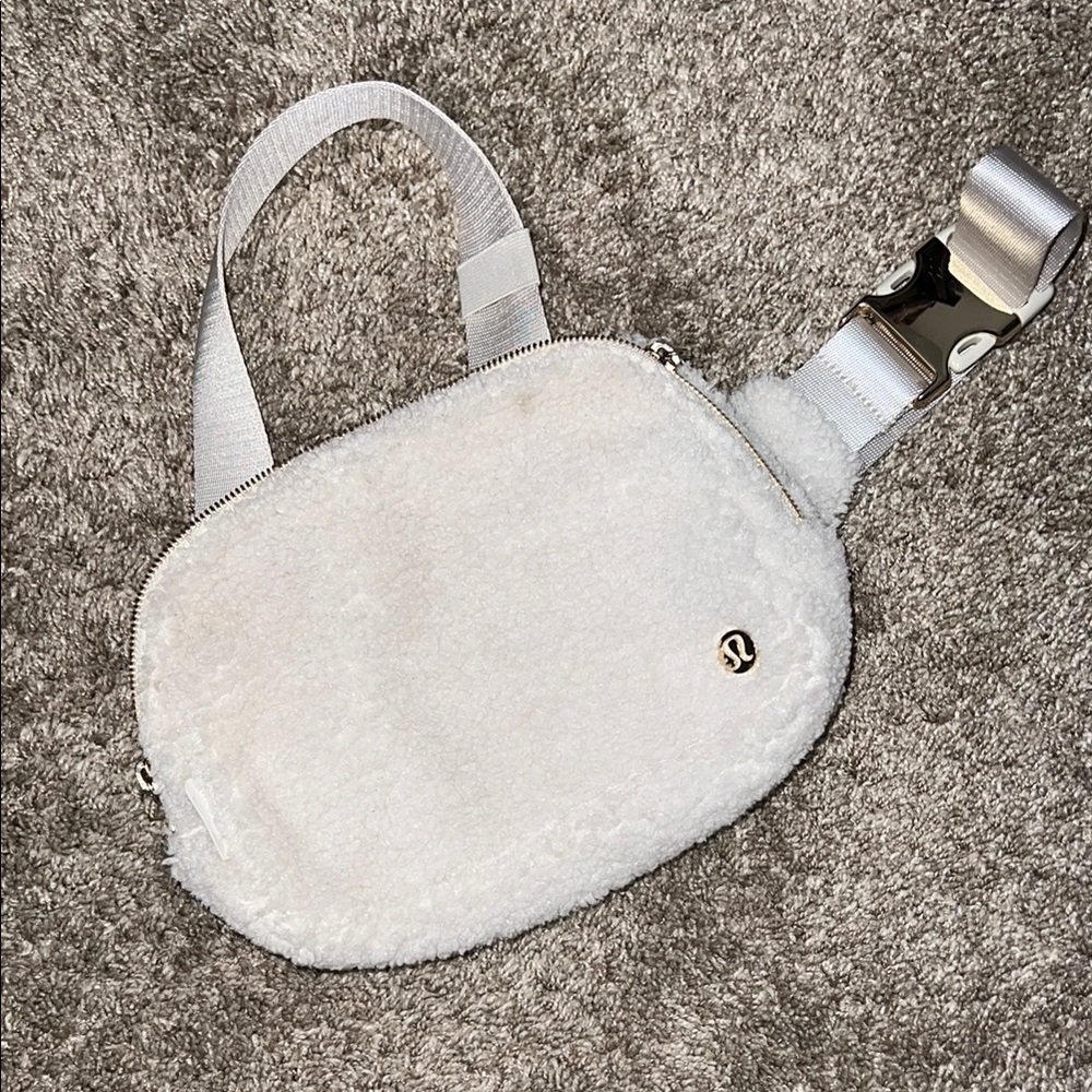 lululemon athletica White Sherpa Crossbody Bag